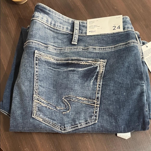 Silver Jeans Denim - Silver Jeans Women's Straight-Leg Jeans - Blue Denim